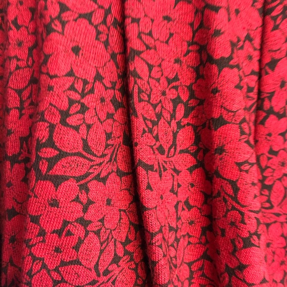 Bait sz m red floral loose shorts belted vintage - Picture 5 of 8